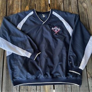 Men’s Badger Sport Ansll Baseball Lightweight Navy Blue Windbreaker Jacket